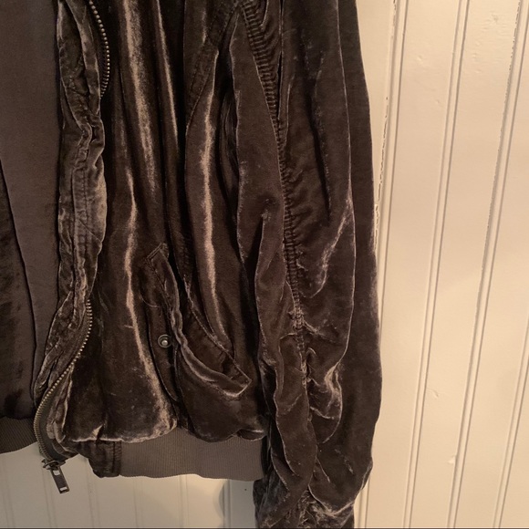 Free People velvet bomber jacket - Picture 4 of 7